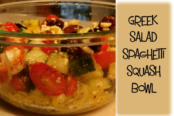 Greek Salad Spaghetti Squash Bowl